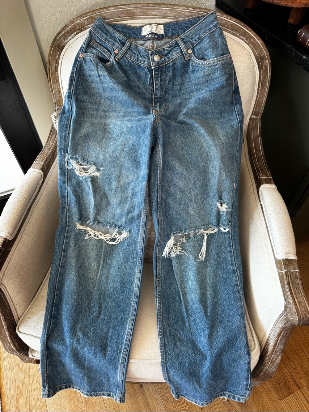 Free People Vintage Distressed Blue Women’s Jeans